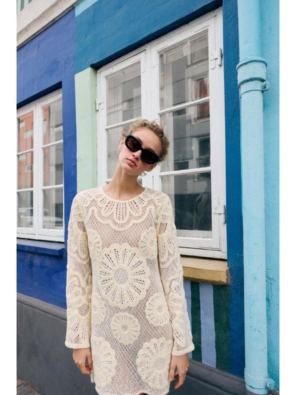 ZARA CROCHET SHORT DRESS - Picture 3 of 10